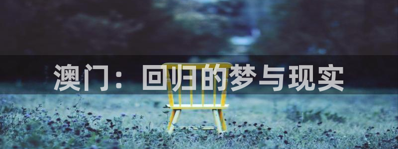 彩虹多多平台招商：澳门：回归的梦与现实