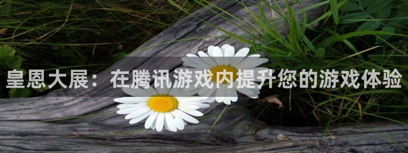 彩虹多多体育平台注册：皇恩大展：在腾讯游戏内提升您的游戏体验